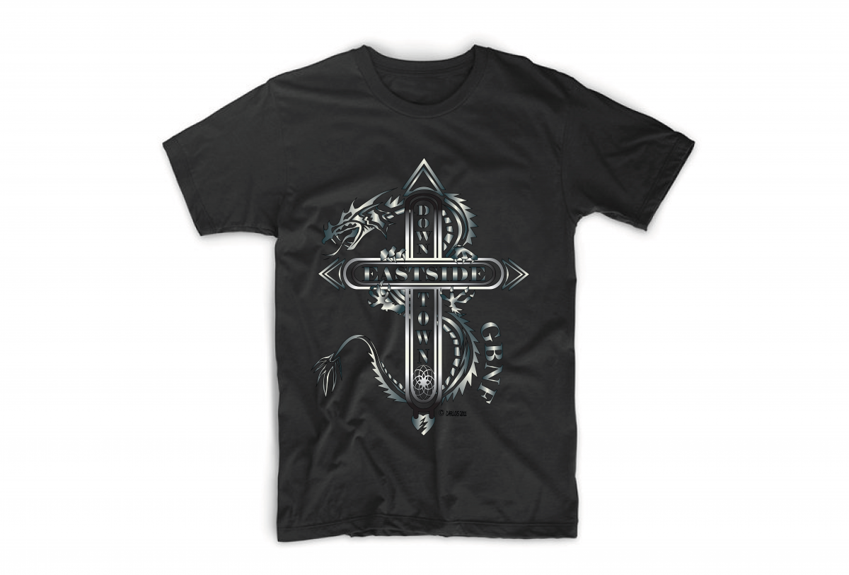 DTES Dragon Black T Shirt